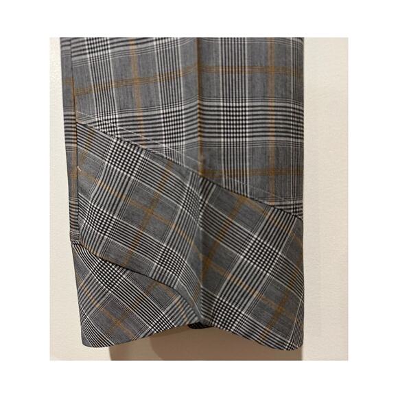 Robert Rodriguez Plaid Crop Flare-Hem Tailored Trousers Size 4 Mid Rise Dressy - Picture 8 of 15